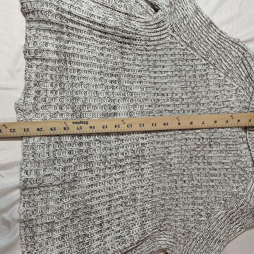 Cache  Buttoned Brown /White  Sweater Cape- Sophisticated Eye catching Style - Picture 14 of 16